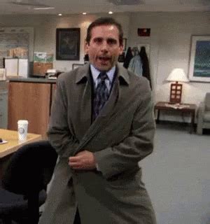 Michael Scott Flashing GIF - Weenie TheOffice Office - Discover & Share GIFs