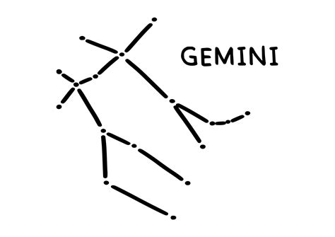 Gemini Constellation Sign Svg Graphic By Filucry Creative Fabrica