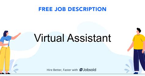 Virtual Assistant Job Description Jobsoid