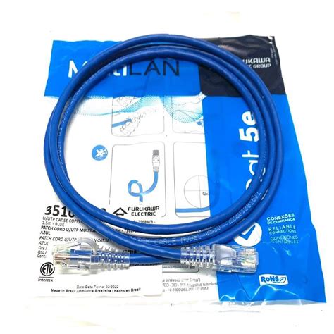 Kit Patch Cord Furukawa Multilan Cat E Mts Azul