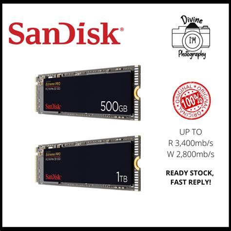 Sandisk Extreme Pro M 2 NVME 3D Internal Solid State Drive SSD 500GB