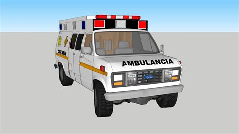 AMBULANCIA DE LA CRUZ AMBAR DE CIUDAD JUARES CHUHUAHUA 3D Warehouse