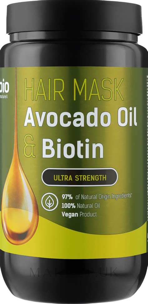 Bio Naturell Hair Mask Hair Mask Avocado Oil Biotin Makeup Uk