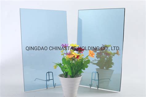 Blue Reflective Glass Building Glass 4mm 5mm 6mm Dark Blue Reflective