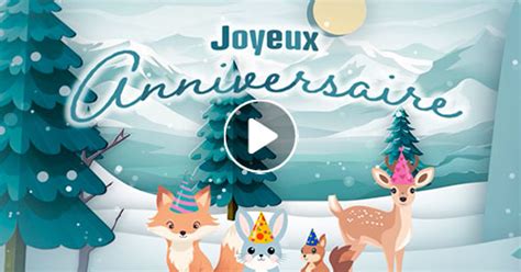 Carte Un Anniversaire D Hiver CyberCartes