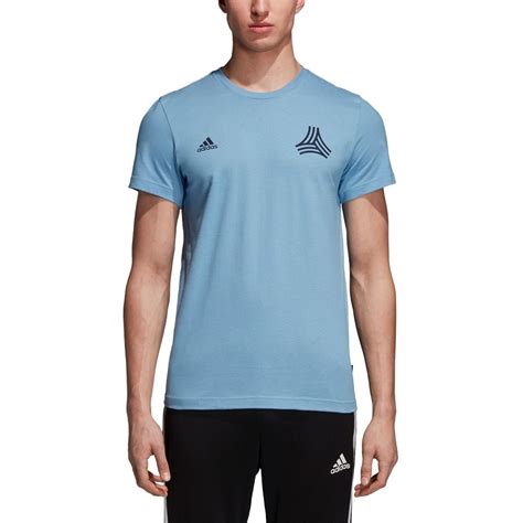 Adidas Tango Logo Aop Tee Ash Blue Soccer Village