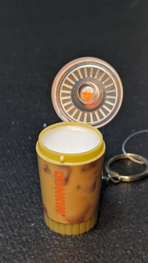 Dunkin Donuts Flavored Lip Balm Key Chain New Dunkin Iced Coffee Inspired Lip Care Keyring