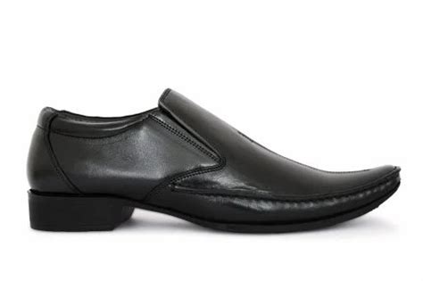 Black Pure Leather Formal Loafer Shoes For Men Xarder