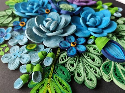 Paper Quilling Wall Art Unframed Quilling Wall Hangingquilling Wall