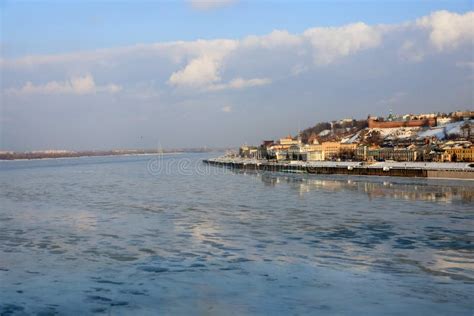 The Volga River The Oka River And Kremlin In Nizhny Novgorod Russia