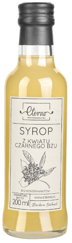 Syrop Z Kwiatu Czarnego Bzu Eterno 200 Ml 14207935424 Allegro Pl