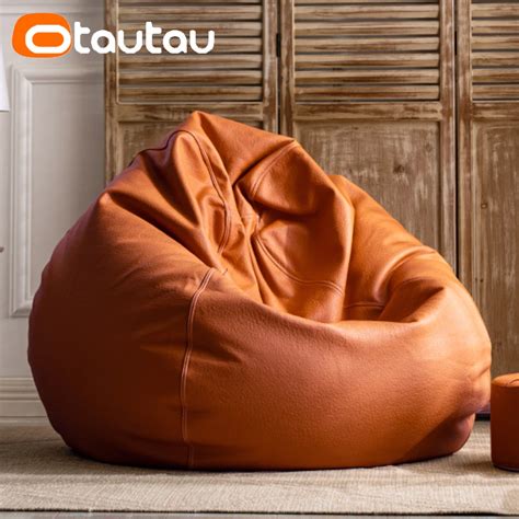 Otautau Ft Big Faux Leather Bean Bag Cover Without Filler Outdoor