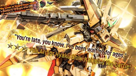 New Suit Is The Full Armor Hyaku Shiki Kai R Gbo