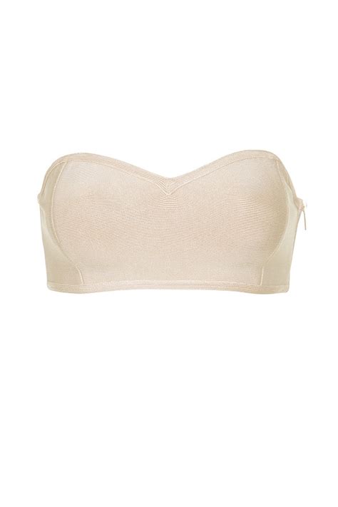 Intimates Naked Beige Bandage Strapless Bra