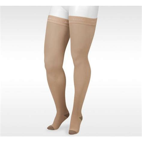 Juzo Soft Silver 2061ag Thigh Highs W Silicone Border 20 30 Mmhg