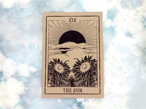 The Sun Tarot Card Art Print Etsy Singapore