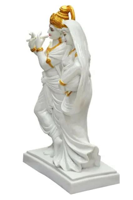 Hindu God Lord Krishna Kanha Radha Idol Sculpture Statue Figurine