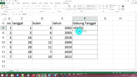 Begini Cara Menggabungkan Tanggal Bulan Dan Tahun Di Microsoft Excel