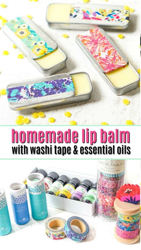 Easy Lip Balm Recipe Using Essential Oils A Great Homemade T