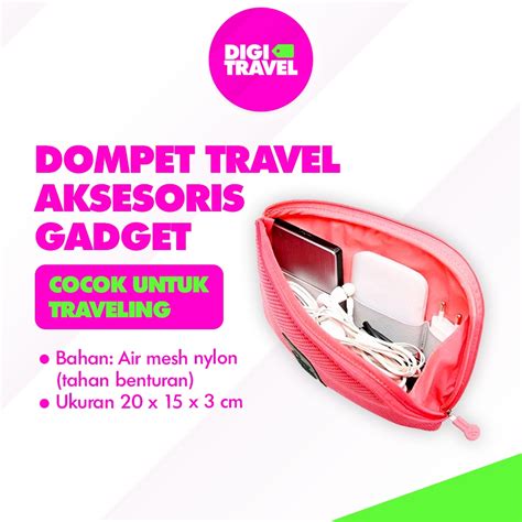 Jual Digi Travel Tempat Penyimpanan Portable Travel Cable Pouch