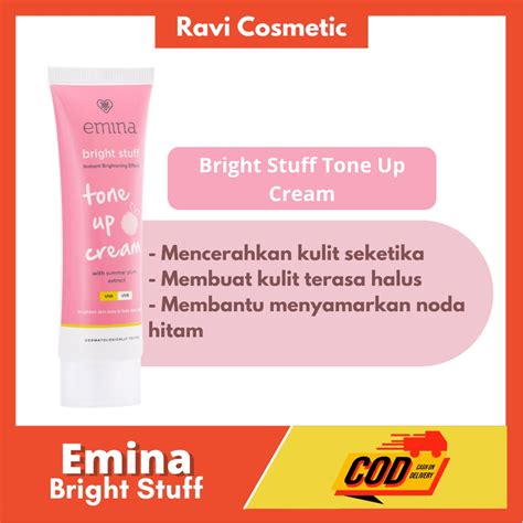 Jual Emina Bright Stuff Tone Up Cream Ml Shopee Indonesia