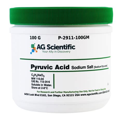 P Gm Pyruvic Acid Sodium Salt G