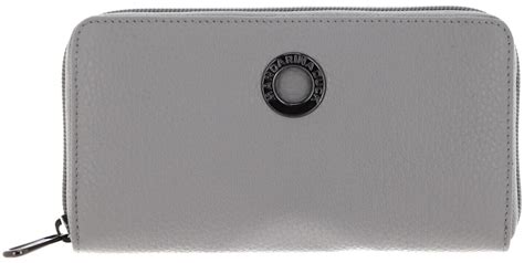 Mandarina Duck Mellow Leather Zip Around Wallet L P Fzp Pearl Ab