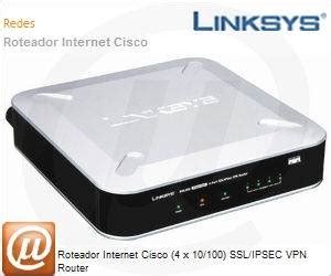 Linksys RVL200 Roteador Internet Cisco 4 X 10 100 SSL IPSEC VPN