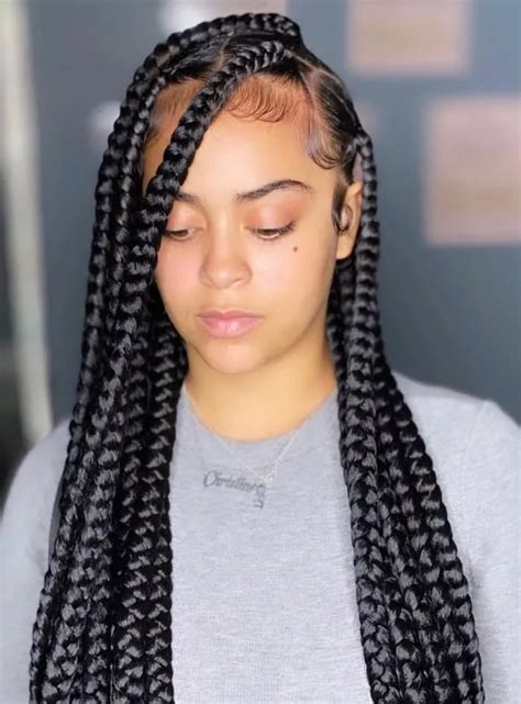 Top 50 Knotless Braids Styles 2024 Mynativefashion