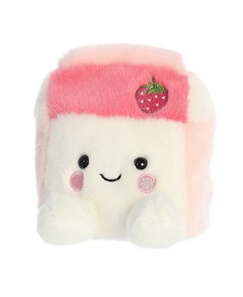 Aurora Mini Fresa Strawberry Milk Palm Pals Adorable Plush Toy Pink 5