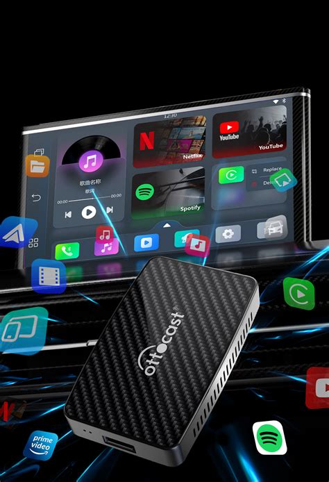 Play2Video Wireless CarPlay/ Android Auto All-in-one Adapter - Ottocast
