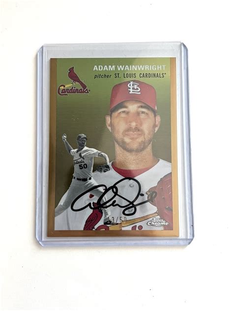 Adam Wainwright Topps Chrome Platinum Anniversary Gold