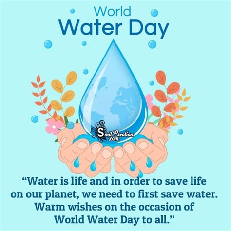 World Water Day Quotes, Slogans, Messages Images - SmitCreation.com