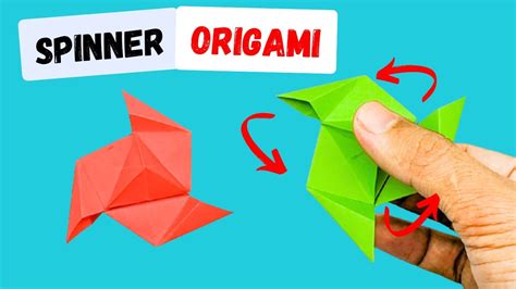 Origami Spinner Instructions Easy To Make Youtube