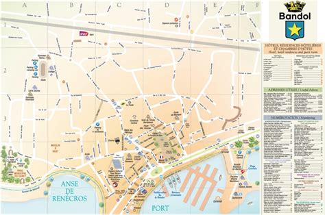 Bandol city center map