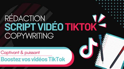 Je vais rédiger le script de votre vidéo TikTok par Copynary