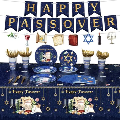 Amazon Silifine Pcs Happy Passover Tableware Set Disposable