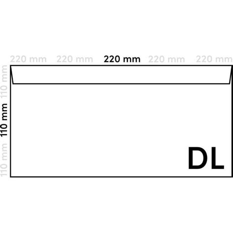 Netuno X Enveloppes Longues Blanches Dl X Mm G Splendorgel