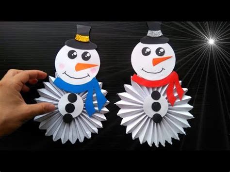 C Mo Hacer Un Mu Eco De Nieve De Papel Decoraci N Navide A Para El