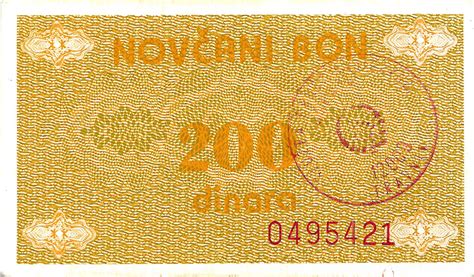 200 Dinara Bosnia Y Herzegovina Numista