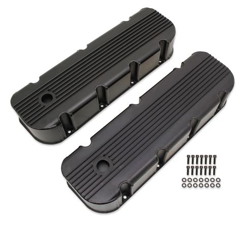 Quick Fuel Valve Cover Set Bqft Fabricated Black Aluminum For