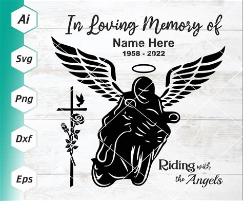 In Loving Memory Biker Memorial Fallen Biker Riding With Etsy