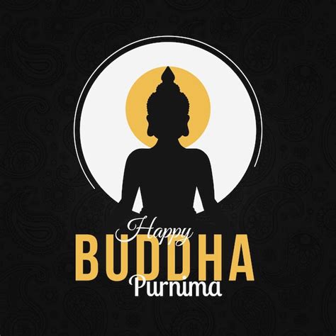 Premium Vector Happy Vesak Day Buddha Purnima Wishes Greetings With