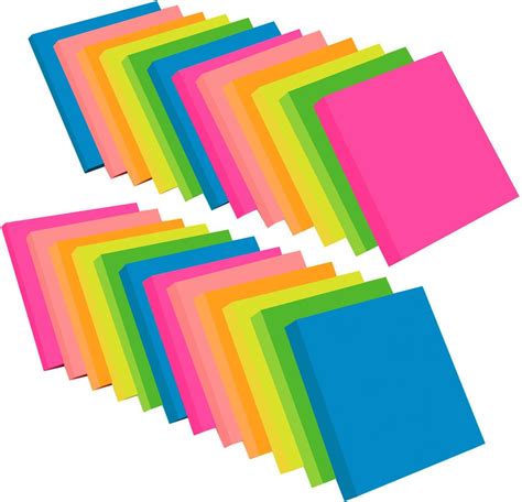 Agoer Notes Sticky Notes De Couleurs Vives X Mm Super Sticky