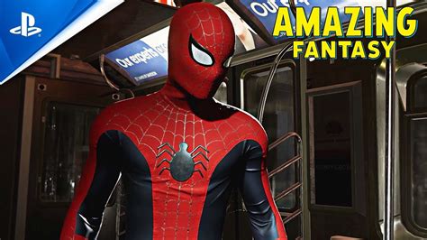 Photoreal Amazing Fantasy Suit In Spider Man Pc Mods Gameplay Youtube