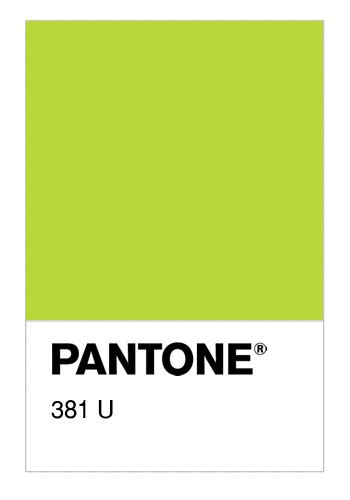 Colore Pantone® 381 U Numerosamenteit