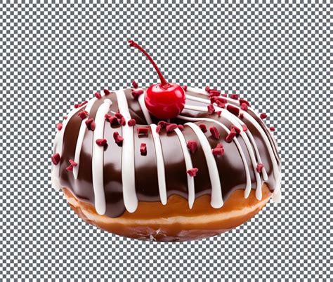 Premium PSD Tasty And Delicious Doughnut With Topping Isolated On