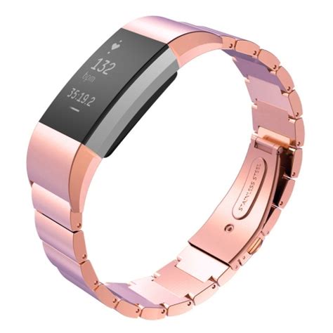 Fitbit Charge 2 Stainless Steel Metal Watch Strap Rose Gold Best Buy Canada