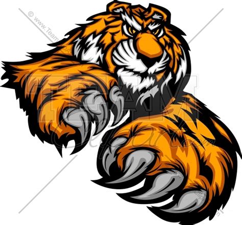 Tiger Paw Mascot Free Image Download