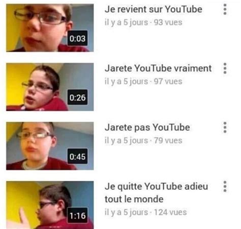 Je Quitte Youtube Blank Template Imgflip